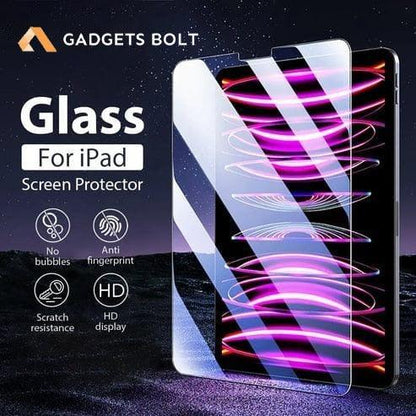 Tempered glass screen protector for iPad with high-definition clarity and durable, scratch-resistant design - Gadgets Bolt