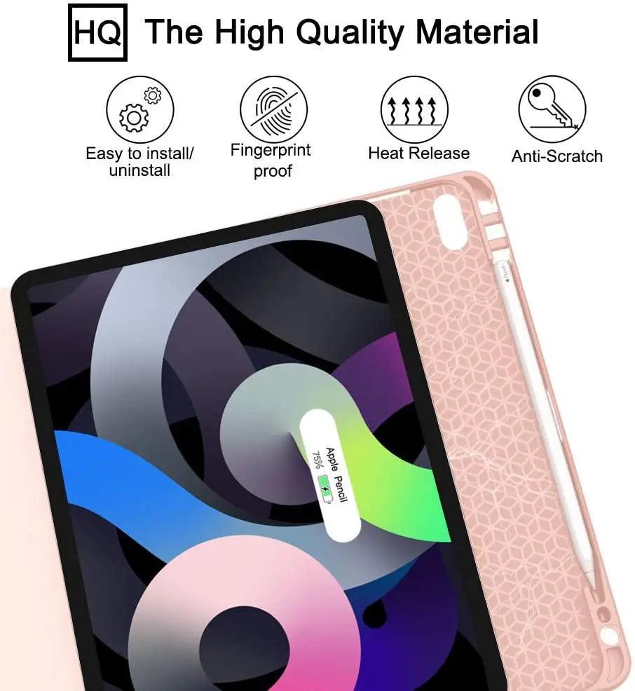 iPad Air 11 clear case with stand, offering durable protection and easy viewing angles - Gadgets Bolt