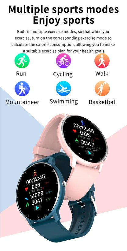 Smart fitness waterproof watch with activity tracking, heart rate monitor, and multi-sport modes - Gadgets Bolt