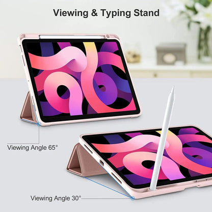 iPad Air 11 clear case with stand, offering durable protection and easy viewing angles - Gadgets Bolt