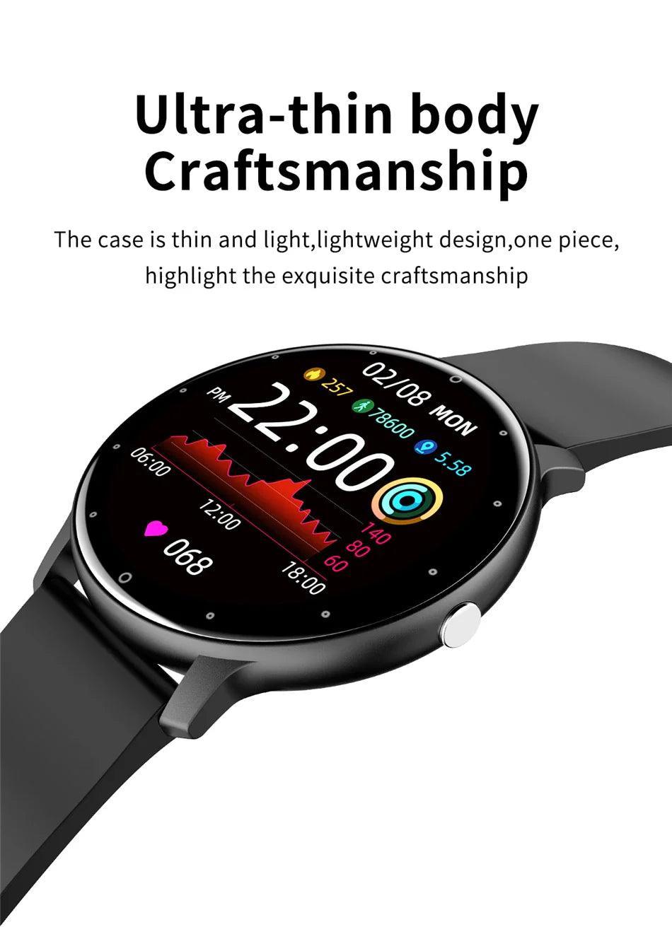 Smart fitness waterproof watch with activity tracking, heart rate monitor, and multi-sport modes - Gadgets Bolt