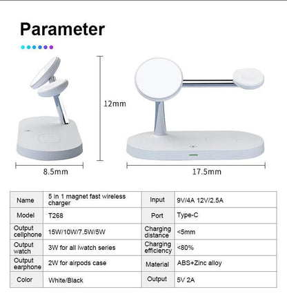 Fast wireless charging stand for iPhone and other devices with quick charging support - Gadgets Bolt