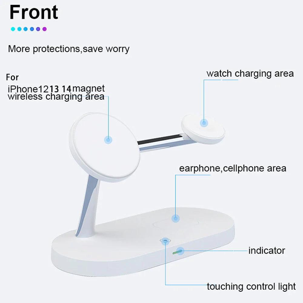 Fast wireless charging stand for iPhone and other devices with quick charging support - Gadgets Bolt