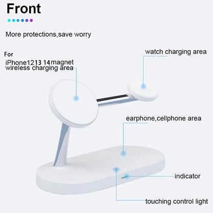 Fast wireless charging stand for iPhone and other devices with quick charging support - Gadgets Bolt