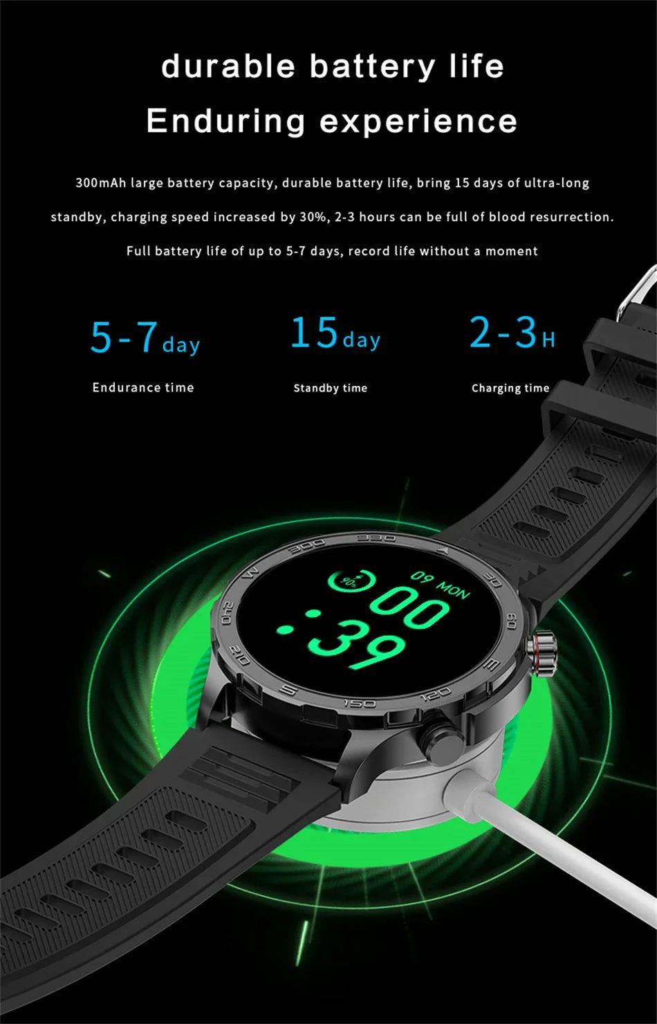 Smartwatch for men with fitness tracking, heart rate monitor, and customizable watch faces - Gadgets Bolt