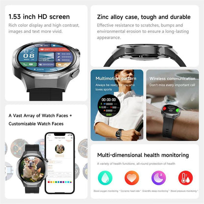 2025 GT5 Pro Smart Watch with Bluetooth call, GPS, and NFC features - Gadgets Bolt