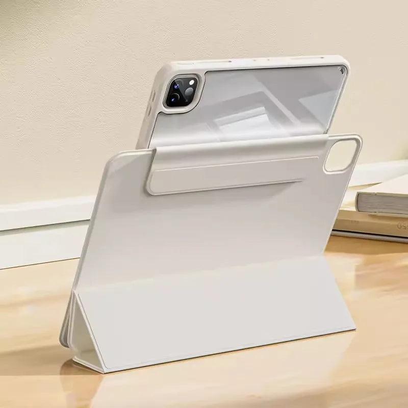 Magnetic Detachable iPad Case for easy access and protection.