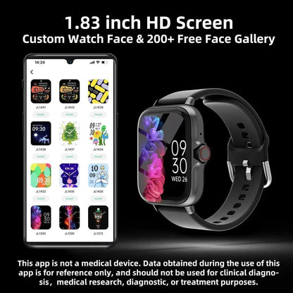 Smart Watch, Waterproof Watch, 1.83&