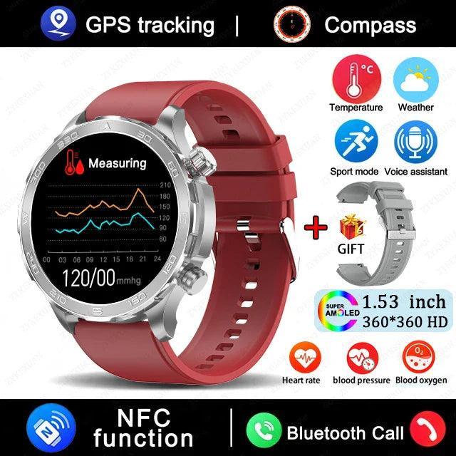 Smartwatch for men with fitness tracking, heart rate monitor, and customizable watch faces - Gadgets Bolt