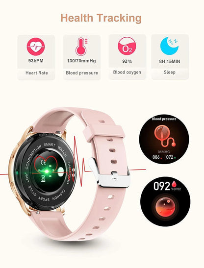 Smartwatch for Men and Women – Bluetooth Calls, Fitness Tracking, and Heart Rate Monitoring