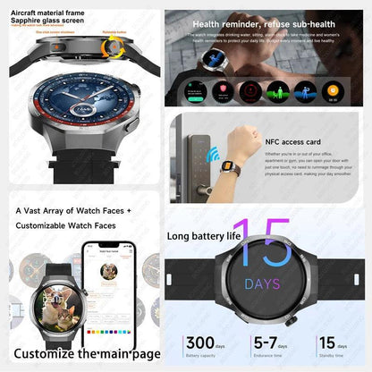 2025 GT5 Pro Smart Watch with Bluetooth call, GPS, and NFC features - Gadgets Bolt