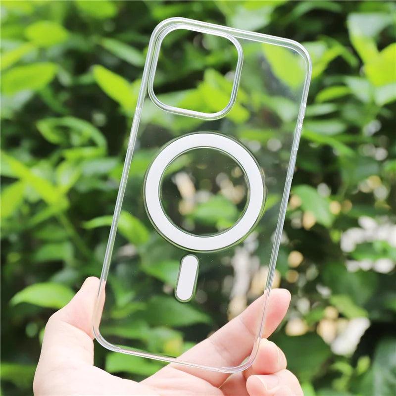 MagSafe-Compatible Transparent Case for iPhone 16 to 12