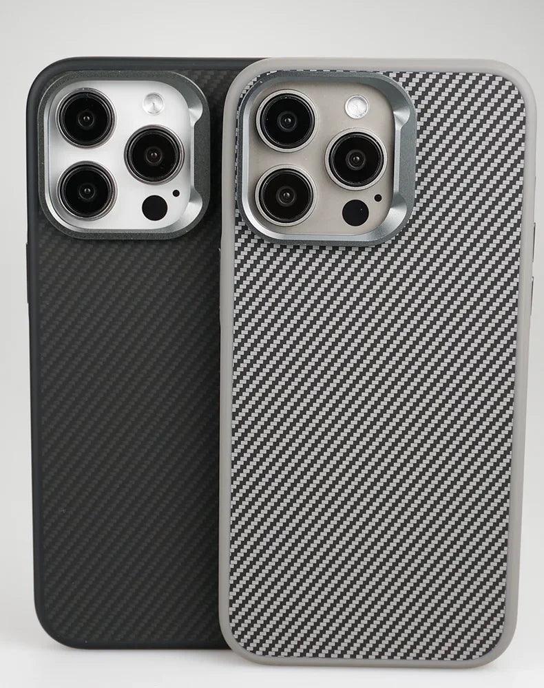 Luxury carbon fiber phone case with sleek design and premium protection for iPhone - Gadgets Bolt