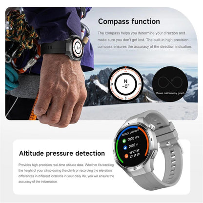 2025 GT5 Pro Smart Watch with Bluetooth call, GPS, and NFC features - Gadgets Bolt