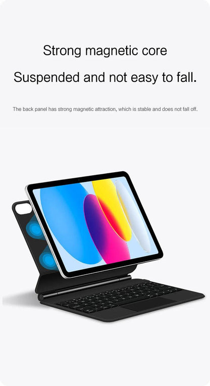 Magic Keyboard for iPad with backlit keys, multi-touch trackpad, and floating design - Gadgets Bolt