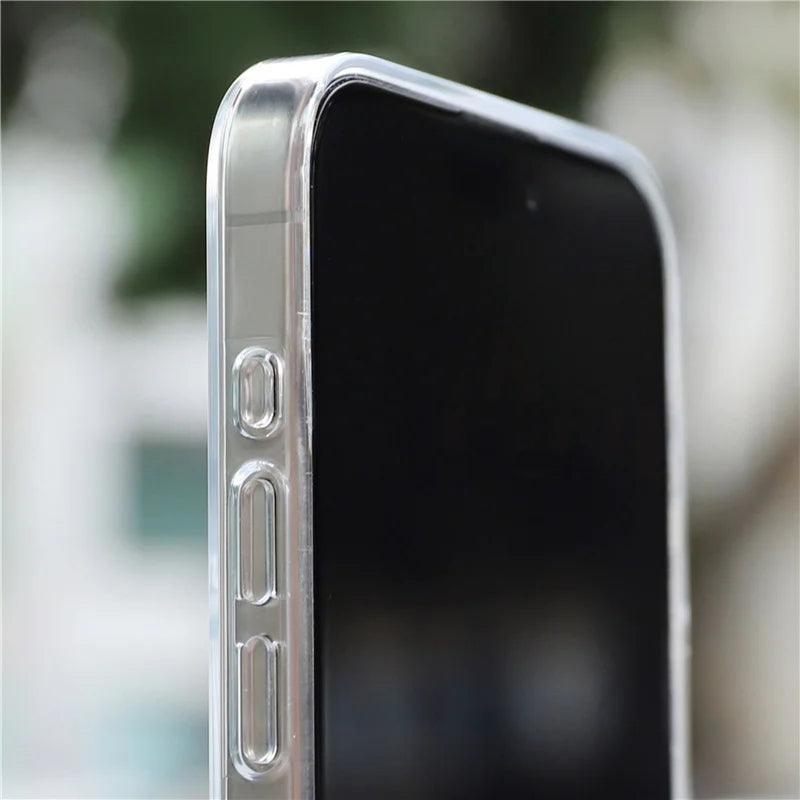 MagSafe-Compatible Transparent Case for iPhone 16 to 12