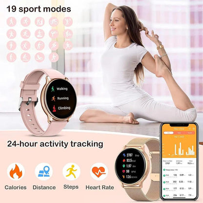 Smartwatch for Men and Women – Bluetooth Calls, Fitness Tracking, and Heart Rate Monitoring