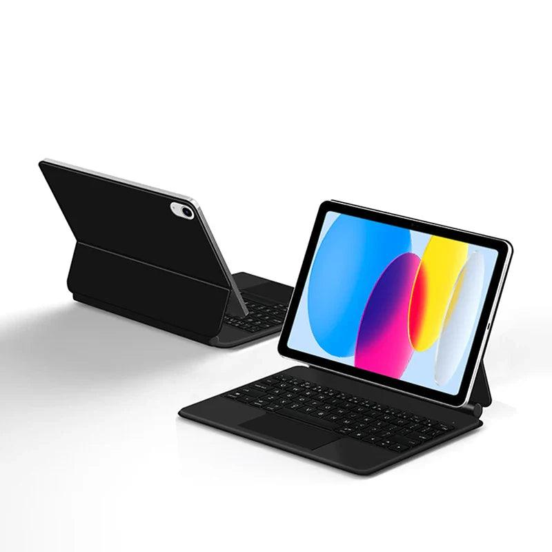 Magic Keyboard for iPad with backlit keys, multi-touch trackpad, and floating design - Gadgets Bolt