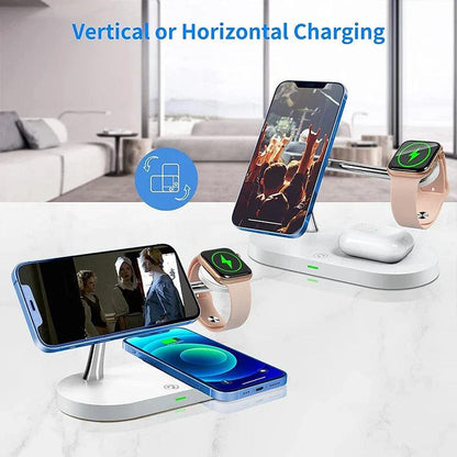 Fast wireless charging stand for iPhone and other devices with quick charging support - Gadgets Bolt