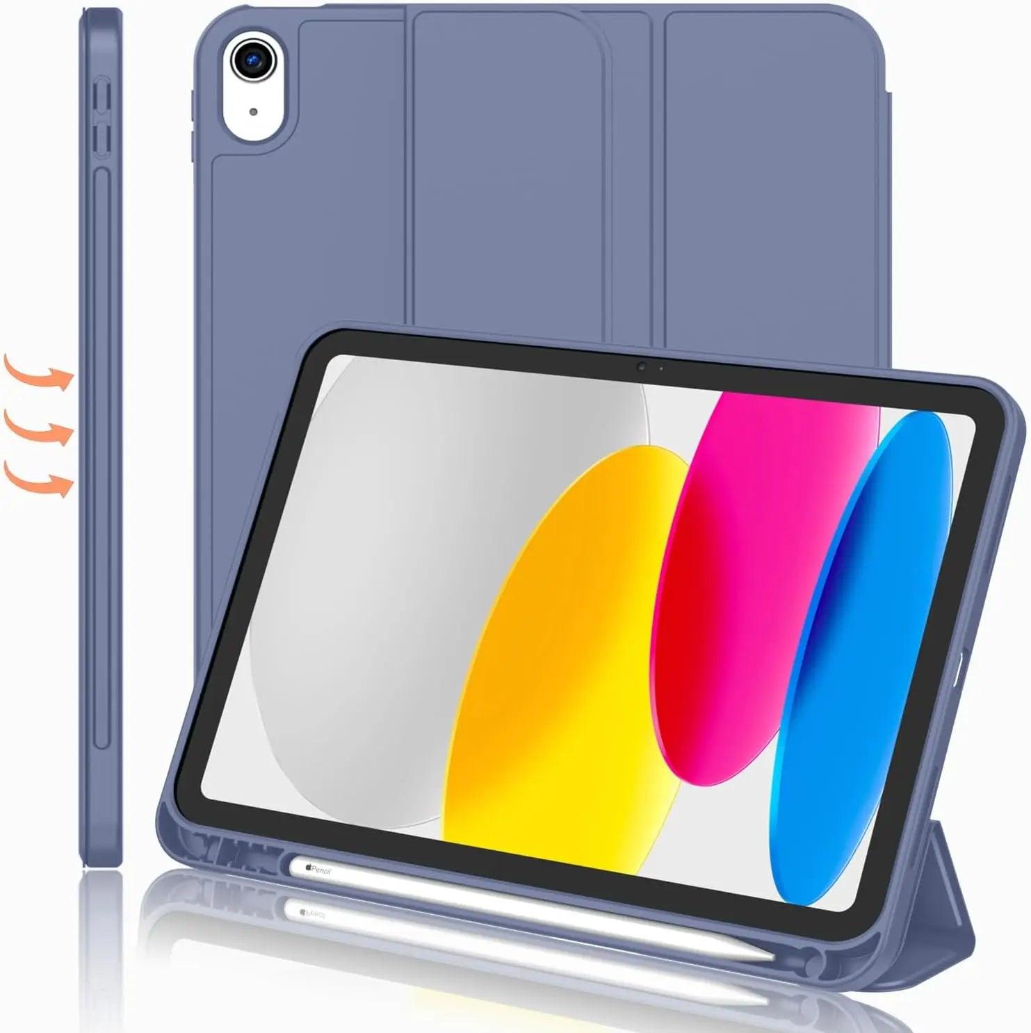 iPad magnetic case with pencil holder and premium protection, designed for easy access and secure fit - Gadgets Bolt