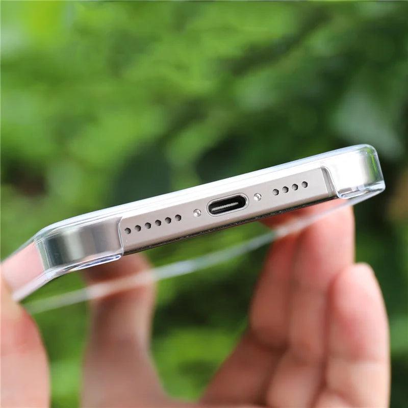 MagSafe-Compatible Transparent Case for iPhone 16 to 12