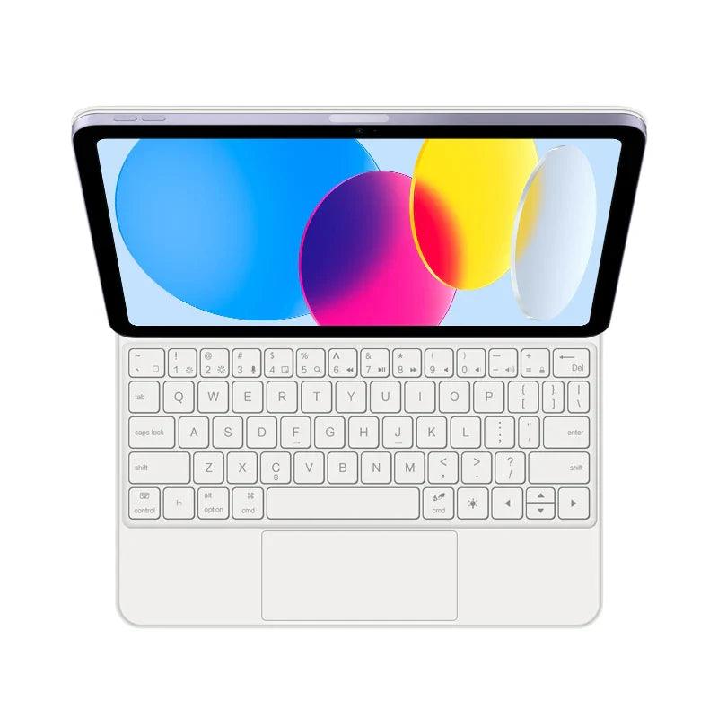 Magic Keyboard for iPad with backlit keys, multi-touch trackpad, and floating design - Gadgets Bolt