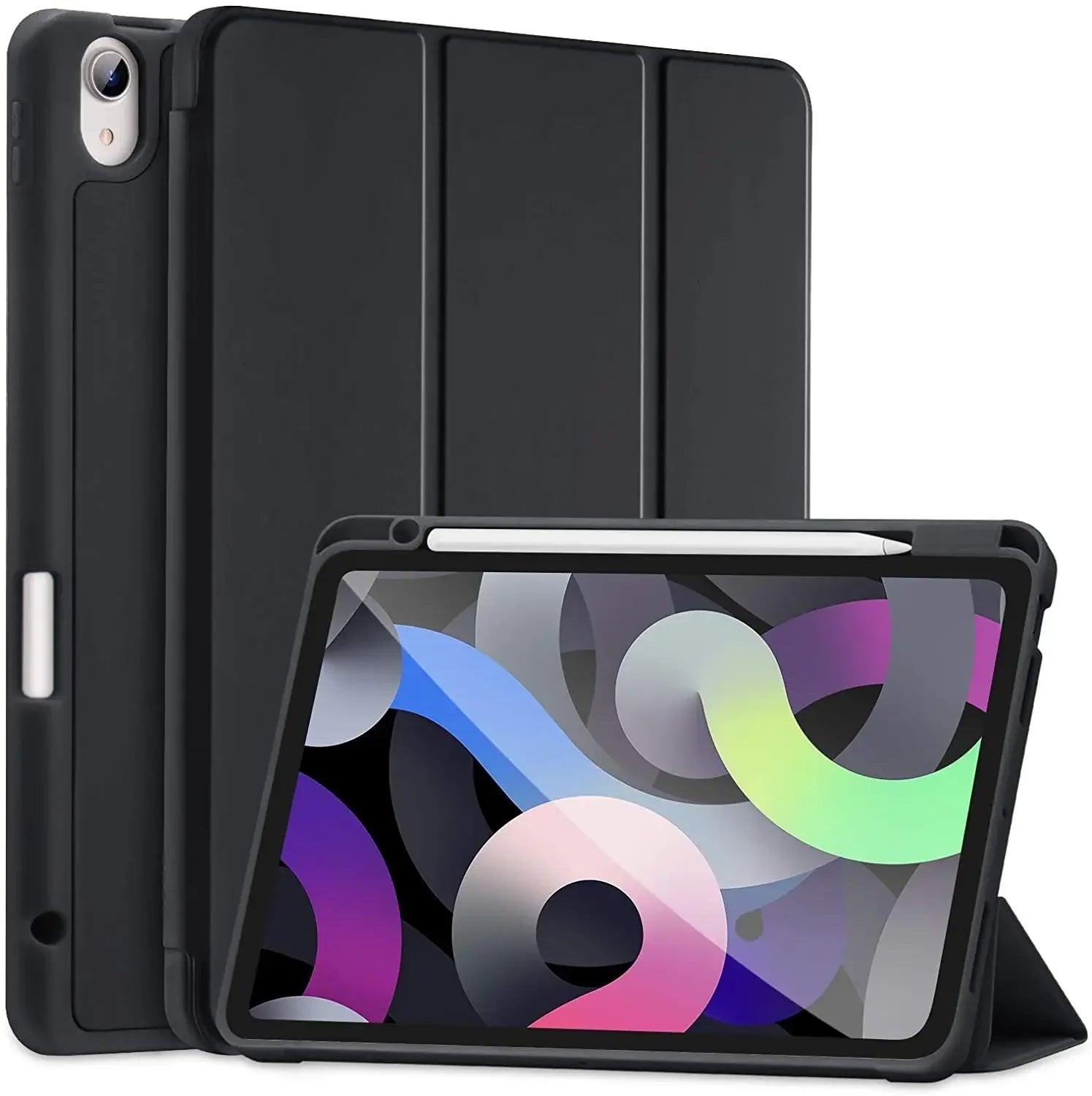 iPad Air 11 clear case with stand, offering durable protection and easy viewing angles - Gadgets Bolt