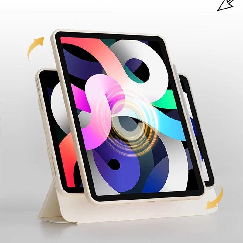 Magnetic Detachable iPad Case for easy access and protection.