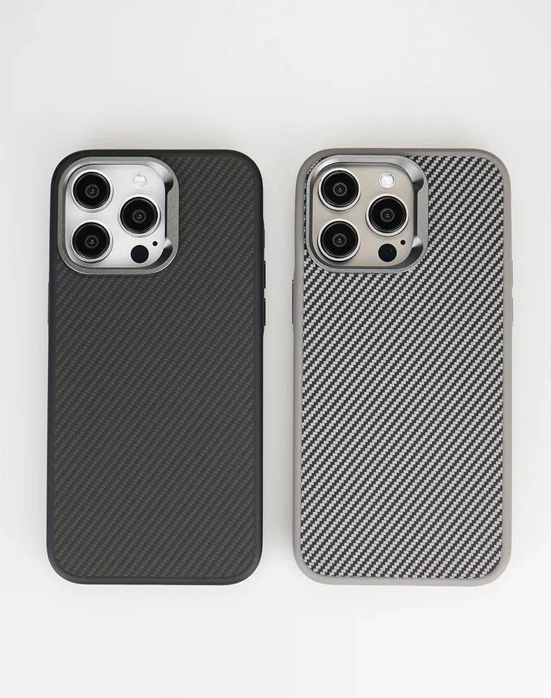 Luxury carbon fiber phone case with sleek design and premium protection for iPhone - Gadgets Bolt