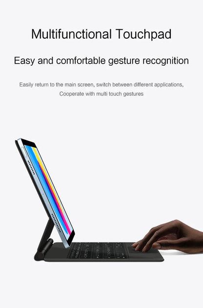 Magic Keyboard for iPad with backlit keys, multi-touch trackpad, and floating design - Gadgets Bolt