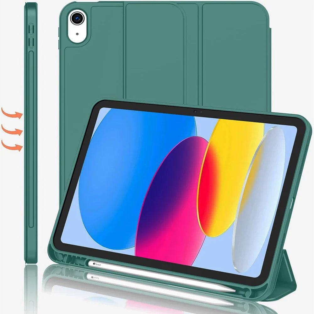 iPad magnetic case with pencil holder and premium protection, designed for easy access and secure fit - Gadgets Bolt