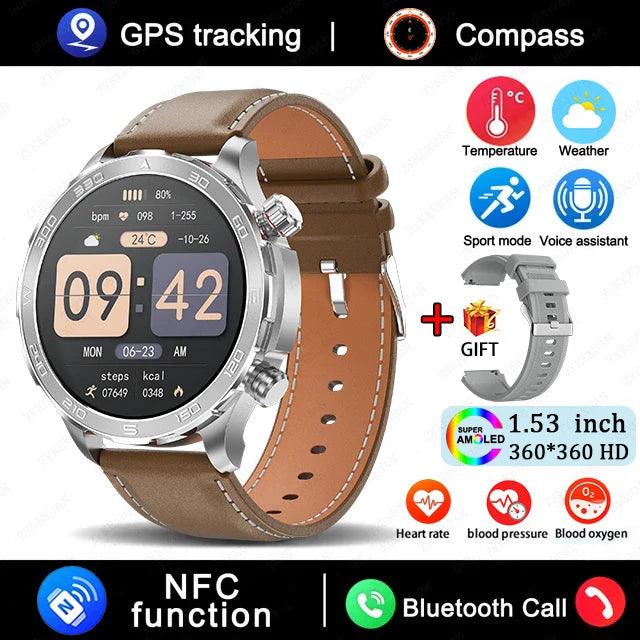 Smartwatch for men with fitness tracking, heart rate monitor, and customizable watch faces - Gadgets Bolt