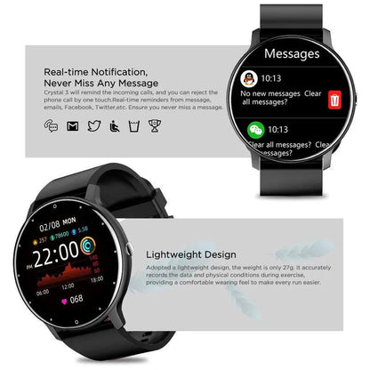 Smart fitness waterproof watch with activity tracking, heart rate monitor, and multi-sport modes - Gadgets Bolt