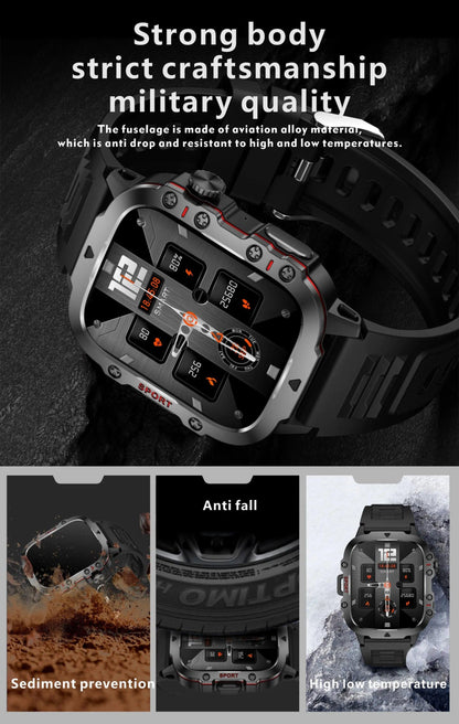 Waterproof smartwatch with fitness tracking, heart rate monitor, and customizable watch faces - Gadgets Bolt