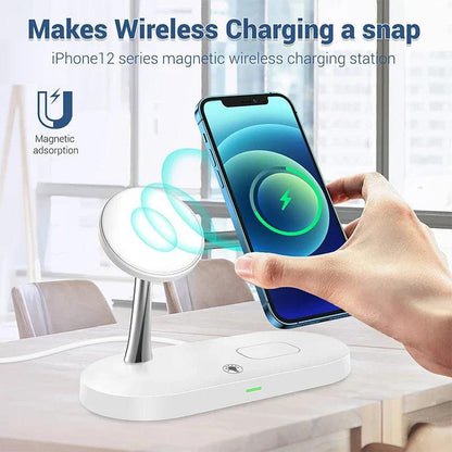 Fast wireless charging stand for iPhone and other devices with quick charging support - Gadgets Bolt