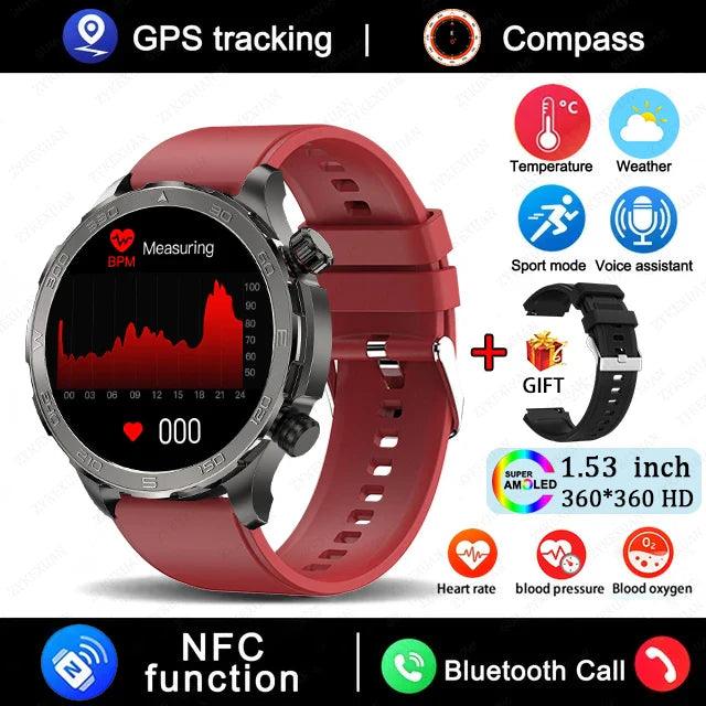 Smartwatch for men with fitness tracking, heart rate monitor, and customizable watch faces - Gadgets Bolt