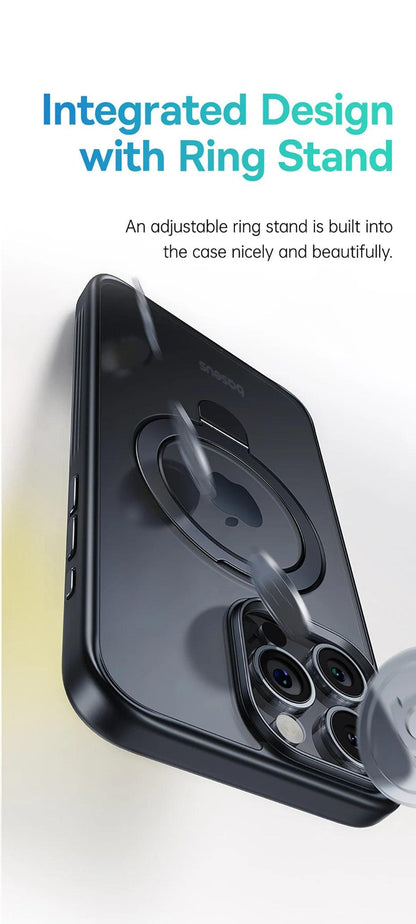 Magnetic Stand Case for iPhone 16, 15, 14, 13 Pro Max Plus.