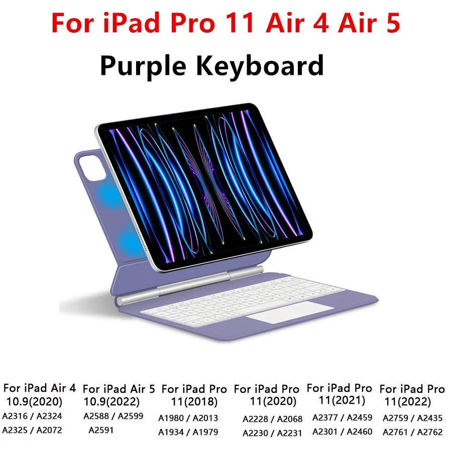 Magic Keyboard for iPad with backlit keys, multi-touch trackpad, and floating design - Gadgets Bolt