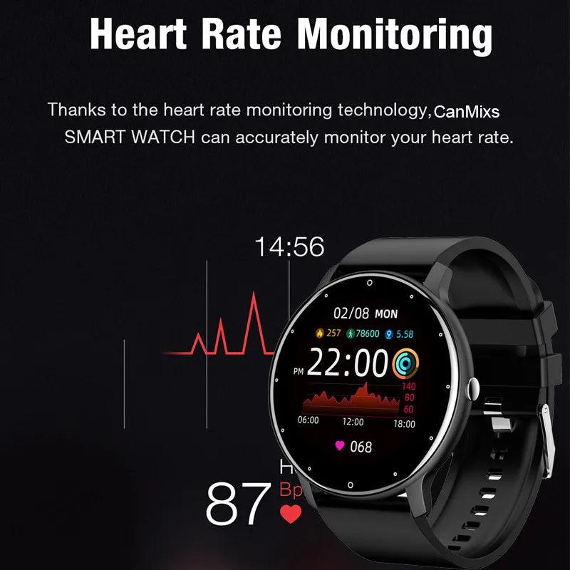 Smart fitness waterproof watch with activity tracking, heart rate monitor, and multi-sport modes - Gadgets Bolt