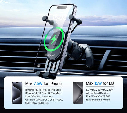 Wireless Car Charger, Car Phone Holder, Phone Mount, Wireless Charging Pad, Car Accessories, Mobile Holder