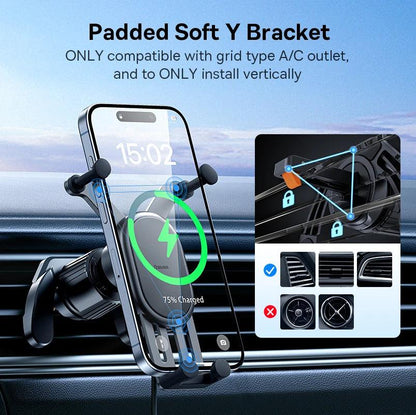 Wireless Car Charger, Car Phone Holder, Phone Mount, Wireless Charging Pad, Car Accessories, Mobile Holder