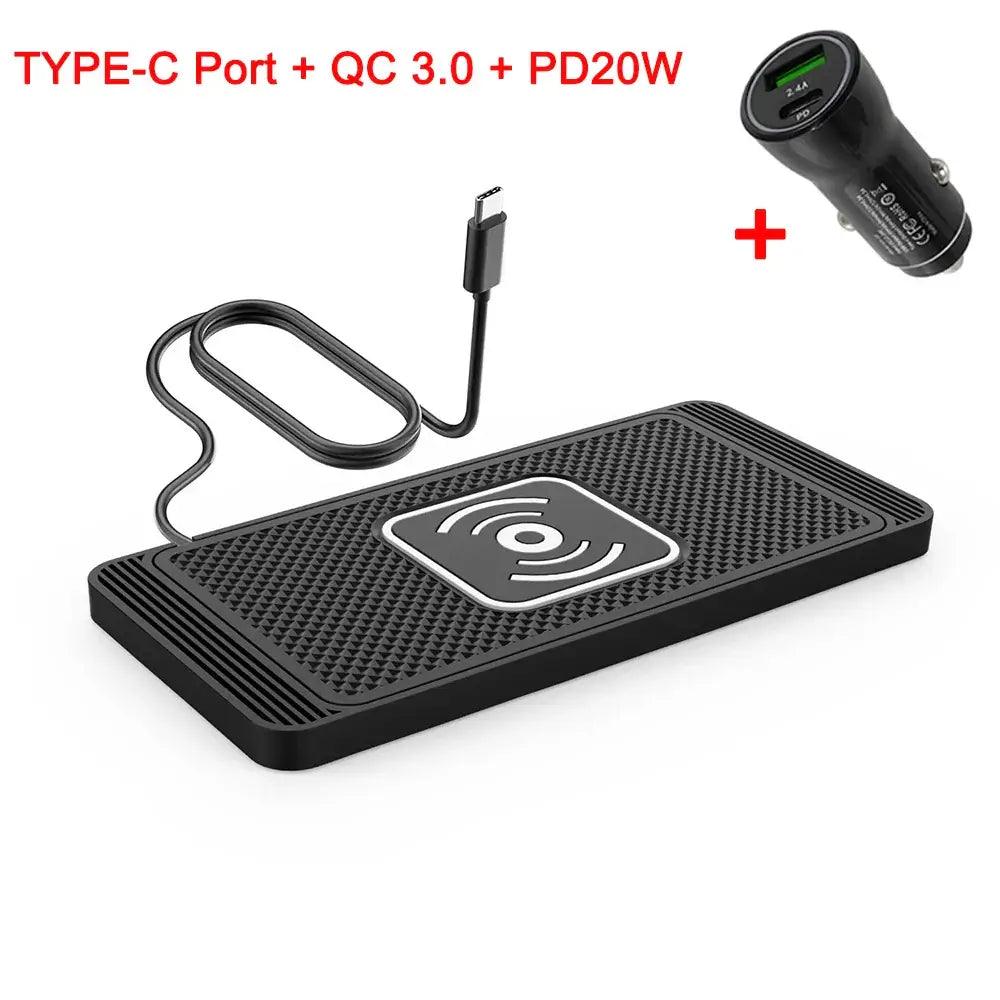 Wireless Car Charger, Car Phone Mount, Wireless Charging Pad, Phone Holder, Car Accessories