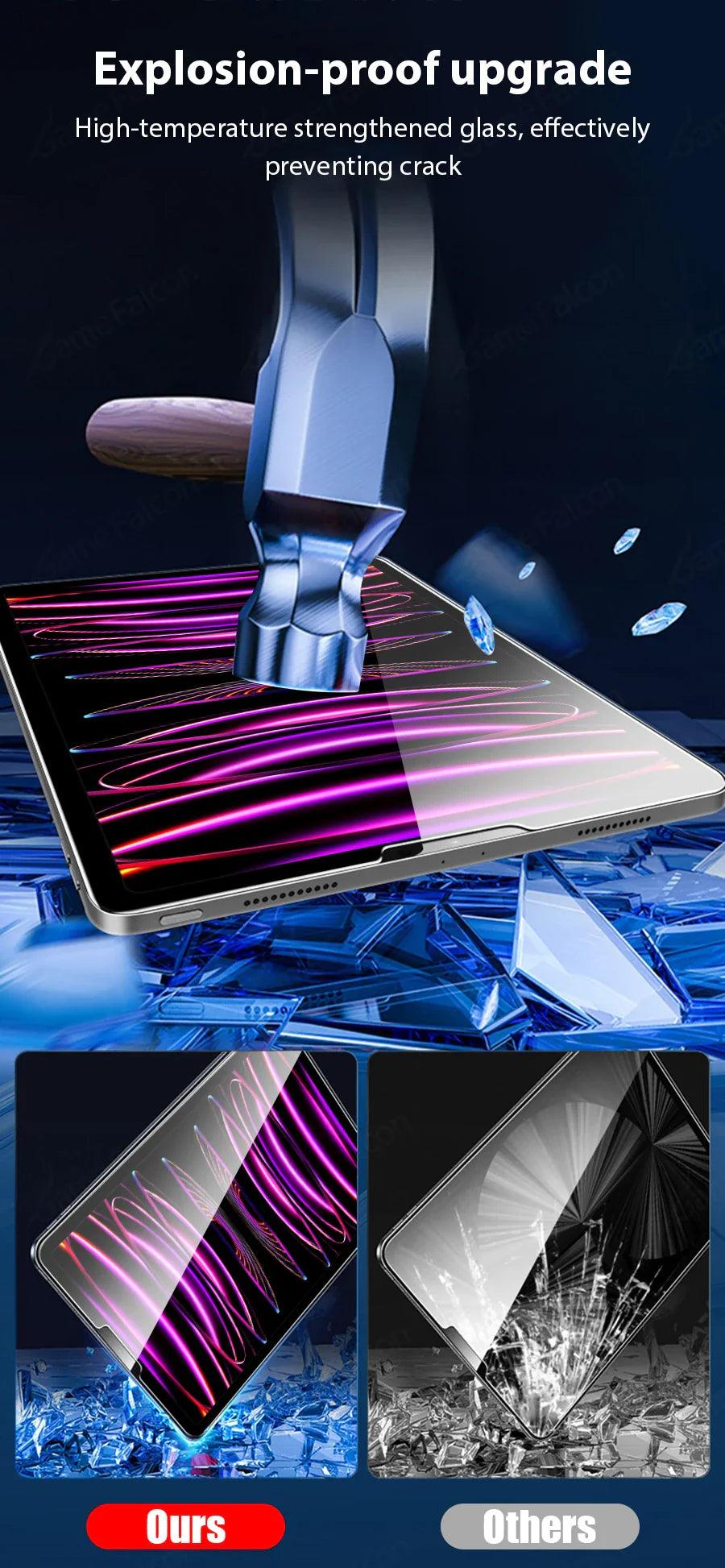 Tempered glass screen protector for iPad with high-definition clarity and durable, scratch-resistant design - Gadgets Bolt