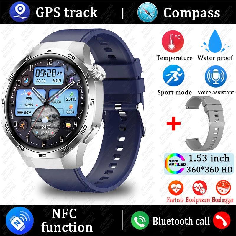 2025 GT5 Pro Smart Watch with Bluetooth call, GPS, and NFC features - Gadgets Bolt