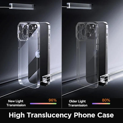 iPhone 16 Pro Max crystal clear case with scratch-resistant design - Gadgets Bolt