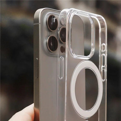 MagSafe-Compatible Transparent Case for iPhone 16 to 12