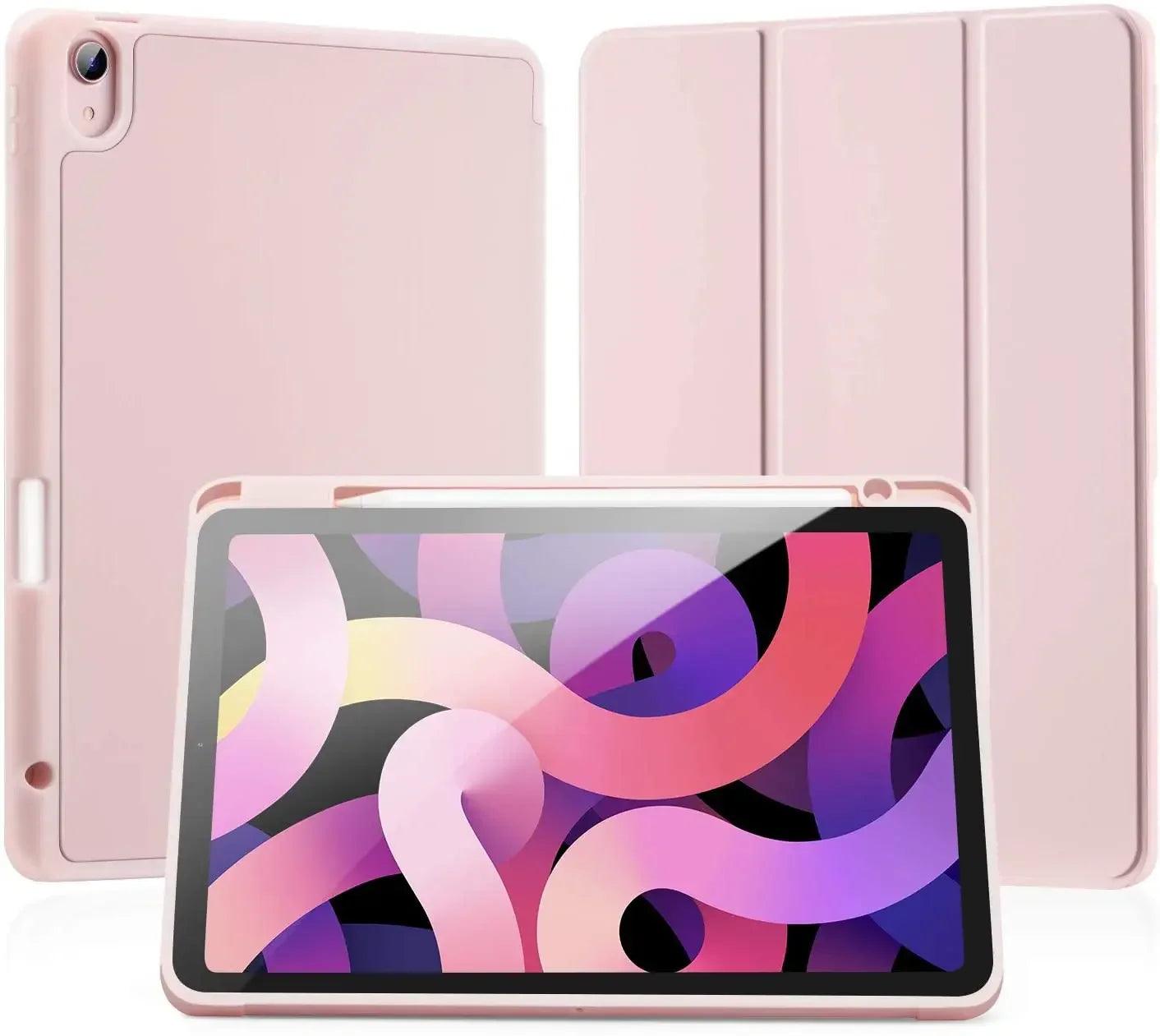 iPad Air 11 clear case with stand, offering durable protection and easy viewing angles - Gadgets Bolt