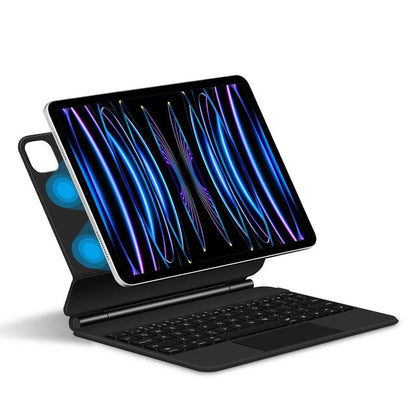 Magic Keyboard for iPad with backlit keys, multi-touch trackpad, and floating design - Gadgets Bolt