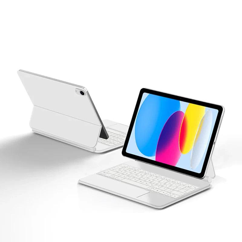 Magic Keyboard for iPad with backlit keys, multi-touch trackpad, and floating design - Gadgets Bolt