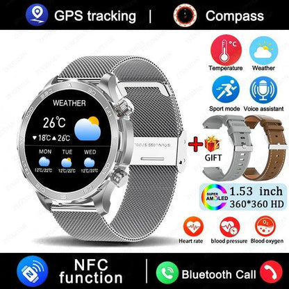 Smartwatch for men with fitness tracking, heart rate monitor, and customizable watch faces - Gadgets Bolt